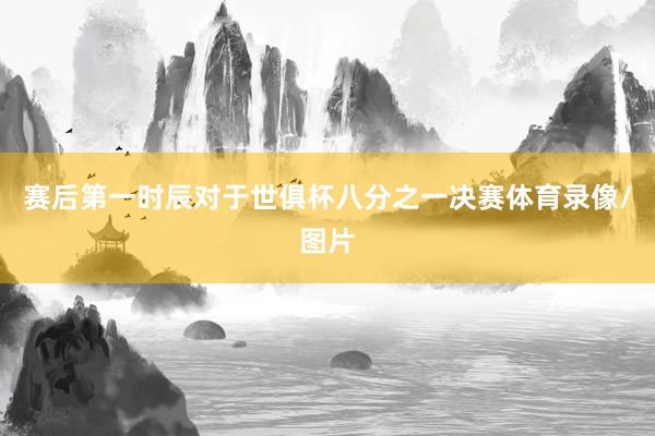赛后第一时辰对于世俱杯八分之一决赛体育录像/图片