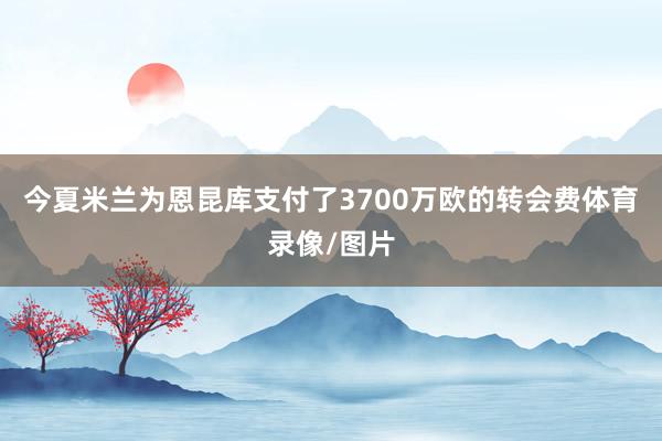 今夏米兰为恩昆库支付了3700万欧的转会费体育录像/图片